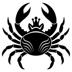 king crabs vector silhouette illustration