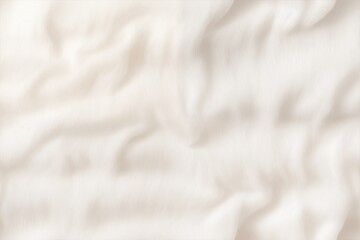 Obraz premium Smooth, wrinkled cotton batiste fabric texture in soft white tones, creating a subtle and elegant background.