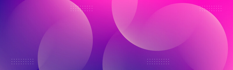 Minimal abstract background. Banner design with pink and purple color gradation. Colorful and creative design.