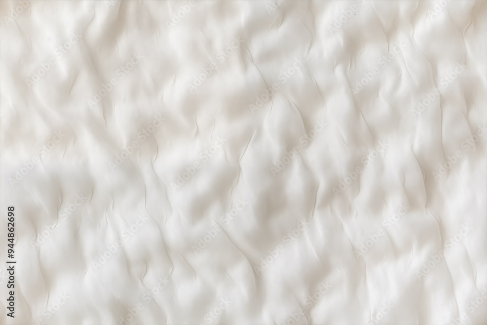 Poster textured background featuring soft, wavy patterns in shades of white and cream, creating a gentle an