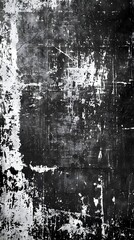 Fototapeta premium Monochrome Grunge Textured Abstract Background with Aged Cracked Surface and Vintage Effect
