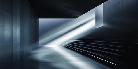 a smart lighting system adjusting brightness, capturing the smooth transitions and innovative controls