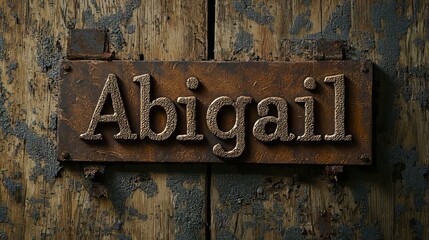 Rustic Leather personalized name postcard perfect for decor.