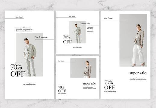 Black And White Social Story Post