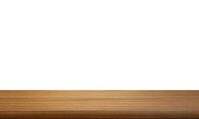empty wooden table front view isolated PNG transparent