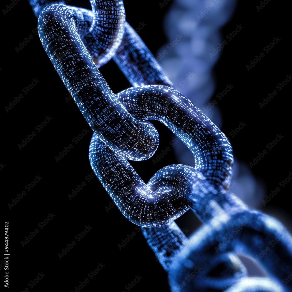 Poster digital chains: symbolic representation of information security and freedom