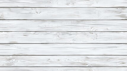 Obraz premium Whitewashed wooden surface with visible grain patterns and textures, creating a rustic and clean aesthetic.