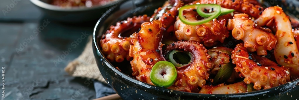 Poster Korean-style Octopus Kimchi Dish