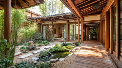 Japanese Garden Courtyard