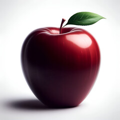 realistic apple silhouette vector style with white background