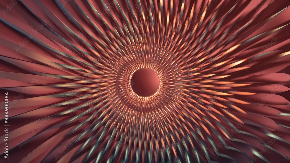 Poster oscillating wave patterns: exploration of frequency dynamics in science, education, and research.