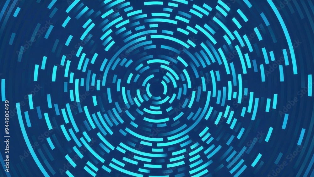 Poster oscillating frequency waves pattern - abstract design for science, education, and research.