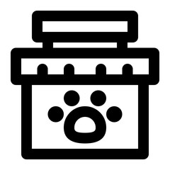 pet shop, pet store, veterinary, pets, shop outline icon