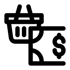 payment, checkout, buy, purchase, shopping outline icon