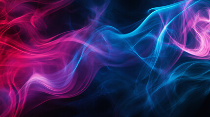 Abstract Smoke Background in Blue and Pink