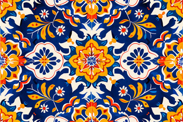 Vibrant Mexican Talavera Tile Pattern