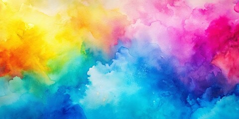 Colorful watercolor background texture in various shades of blue, pink, and yellow , watercolor, background, texture, colorful