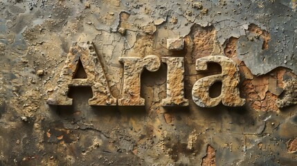 Limestone personalized name postcard perfect for decor.