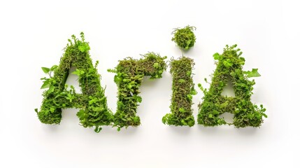 Personalized postcard perfect for decor created in Moss-Covered Letters.