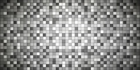 Fototapeta premium Grayscale abstract background of pixelated squares in grid pattern, abstract, minimalist, grayscale,pixelated, squares