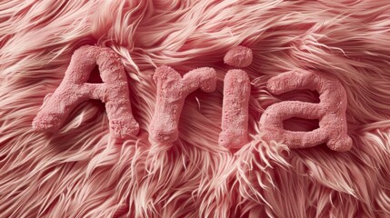 Pink Fur personalized name postcard perfect for decor.