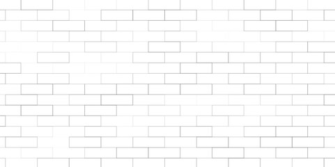 Fototapeta premium Tile white flooring, texture background, 3d illustration, White brick wall as background