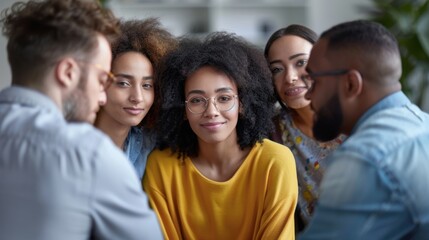Obraz premium Crisis Support: A team that rallies in challenging moments, offering emotional and practical help to colleagues in need, ensuring no one faces difficulties alone. 