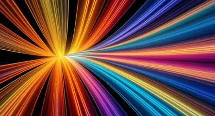 Obraz premium Speed of Coloured Lights