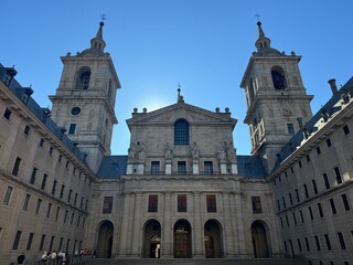 Fototapeta premium Royal Site of San Lorenzo de El Escorial near Madrid in Spain