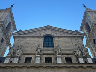 Royal Site of San Lorenzo de El Escorial near Madrid in Spain