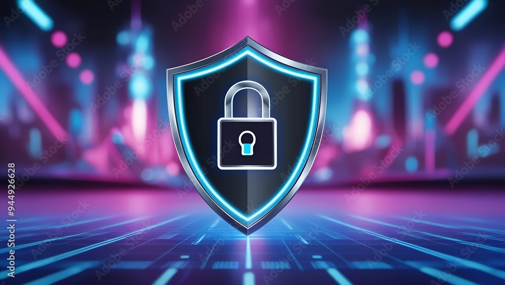 Poster advanced cybersecurity measures to protect sensitive business and user information