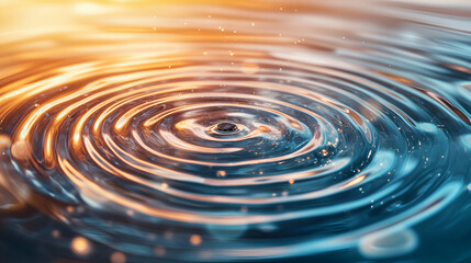 Resonate spread vibration water ripple abstract