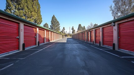 Fototapeta premium Self storage facility. Keeping one personal staff safe.