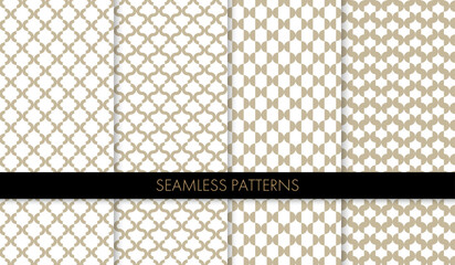 高級感のあるシームレスパターンのセット