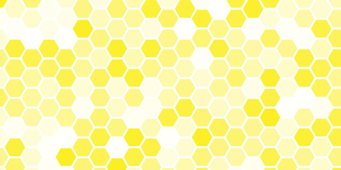 Mosaic background. Simple hexagon grid.  Seamless surface pattern design with regular hexagons. Grid