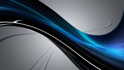 Black and Blue Modern Gradient Zoom Virtual Background