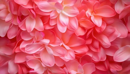 Obraz premium A vibrant array of pink flower petals, creating a visually stunning and soft background with delicate hues and textures.