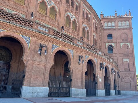 Plaza de Toros de Las Ventas bullfight ring in Madrid, Spain