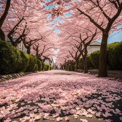 가로수길에 핀 벚꽃 / cherry blossoms