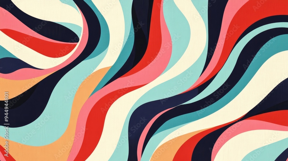Aufkleber abstract twisted shape pattern background ideal for retro design concepts in decoration wallpaper ba
