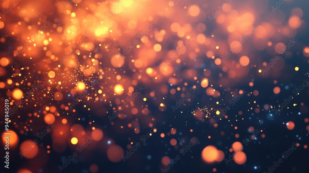 Poster abstract particle background featuring a 3d render with depth of field effects glowing highlights an
