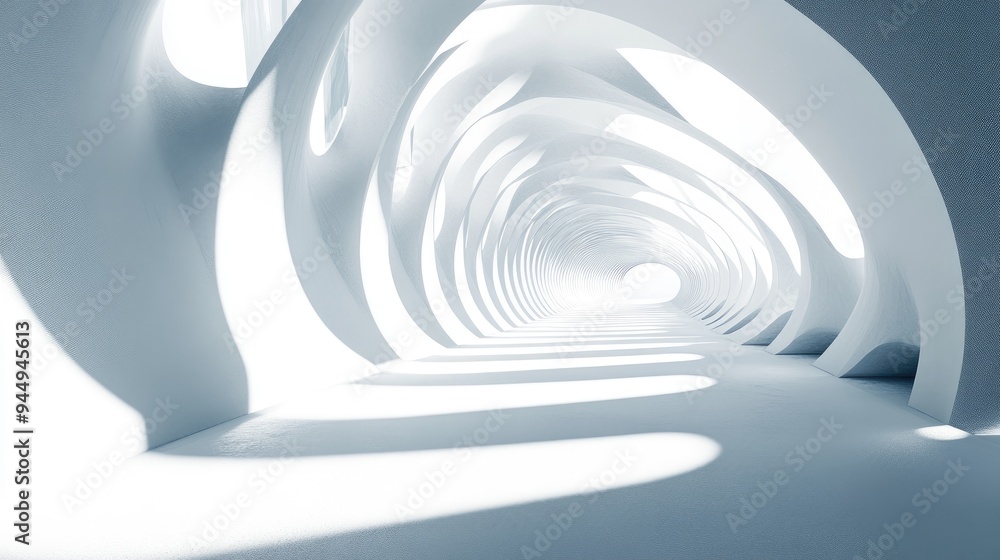 Poster abstract architectural background featuring interplay of light and shadow in a 3d rendered illustrat