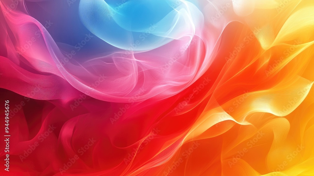 Poster abstract background design with a blend of vibrant colors and dynamic shapes creating an eye catchin