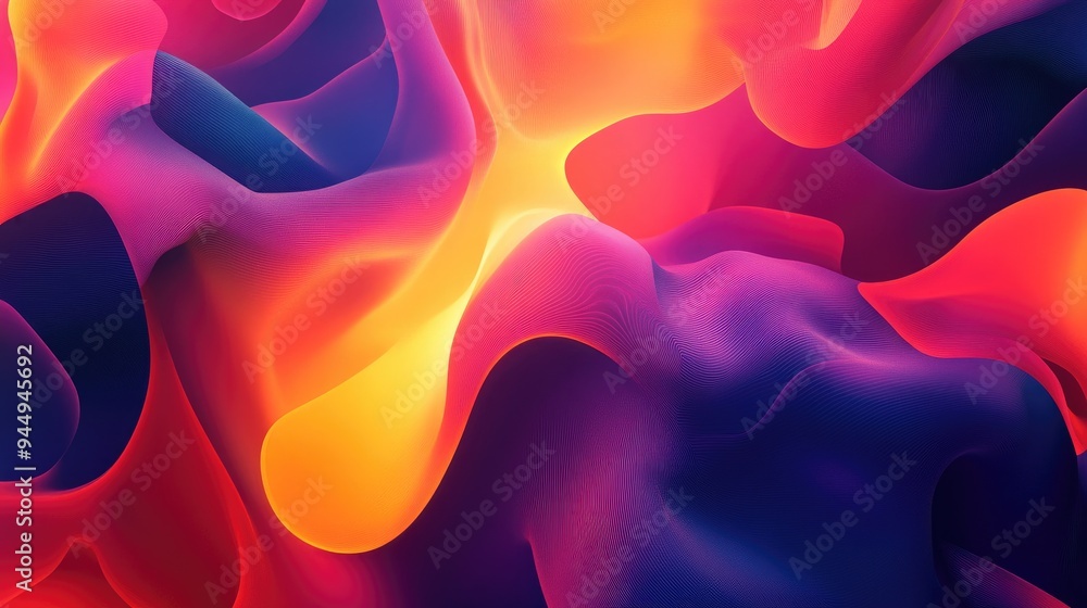 Poster abstract background design with vibrant colors and dynamic shapes creating a visually striking compo