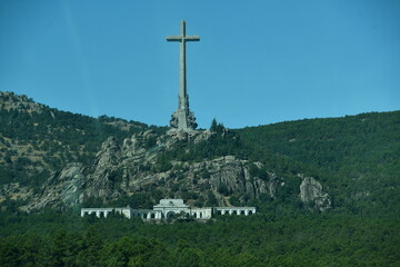 Holy Cross at Basilica of the Holy Cross of the Valley of the Fallen in El Escorial, Spain