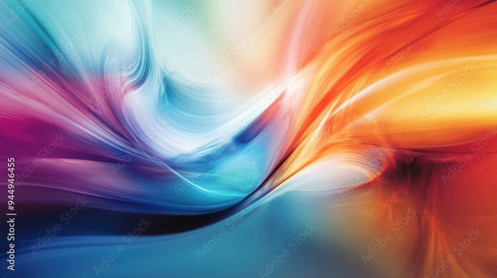 Poster abstract design featuring a dynamic background
