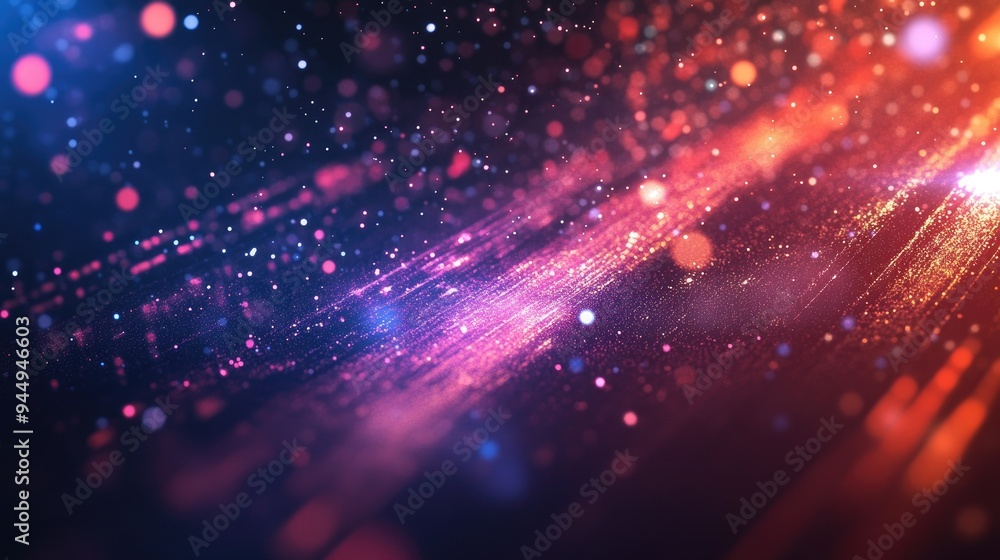 Aufkleber abstract digital technology background for corporate presentations featuring particles and a broadca