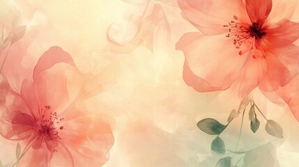 Obraz premium Abstract floral background featuring a wedding invitation or card design
