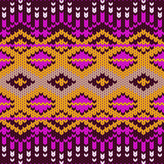 Geometric Ethnic Pattern Design Background or Wallpaper.