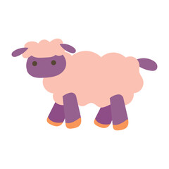 Cute Farm Illustration - Lamb